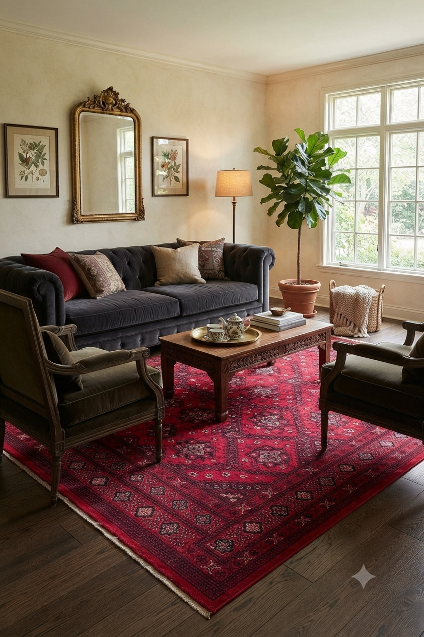 Dubai Deluxe 56286 10 Red Teppich 1
