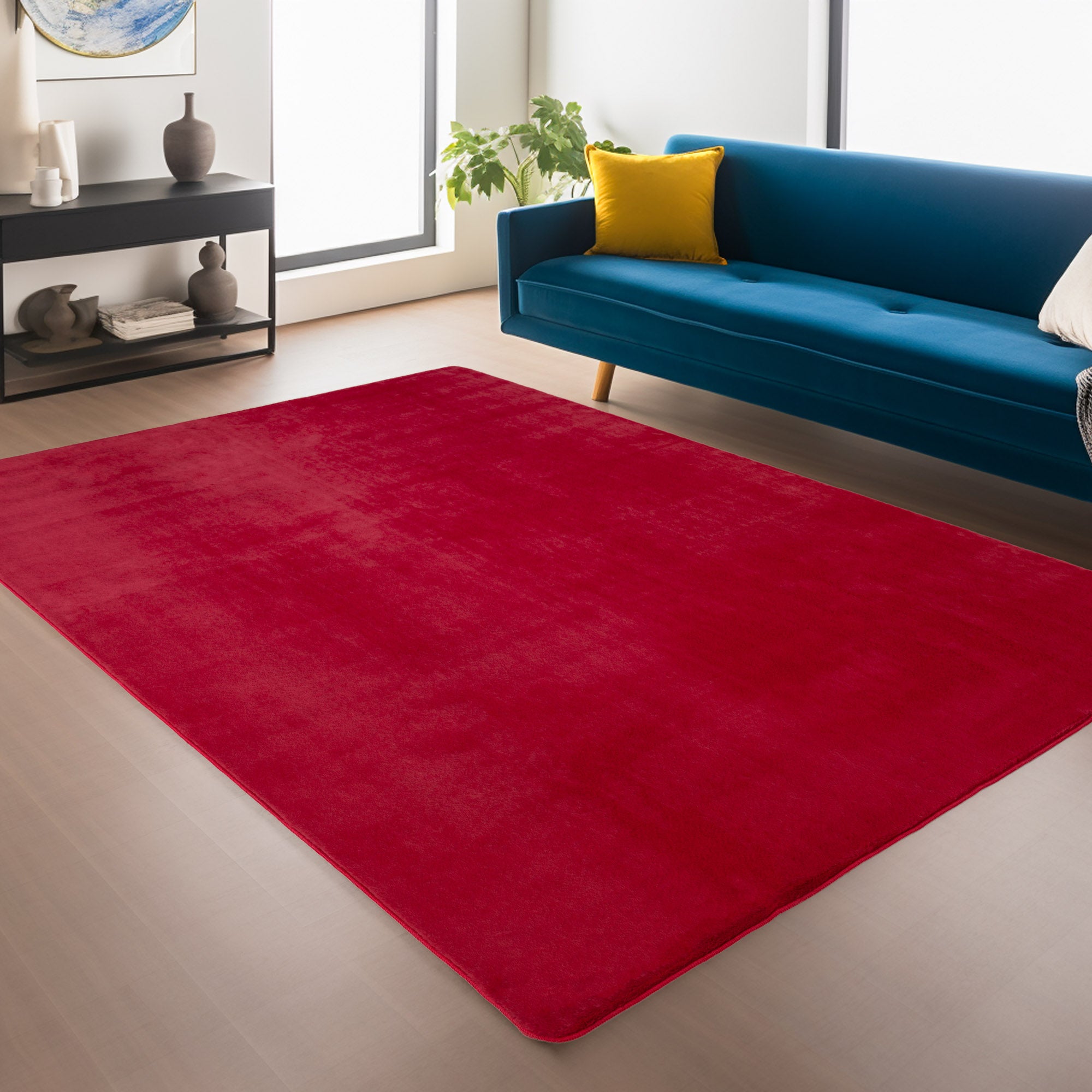 Joy 1400 Rot – Weicher Hochflor Teppich Rot ab 21,95 € kaufen