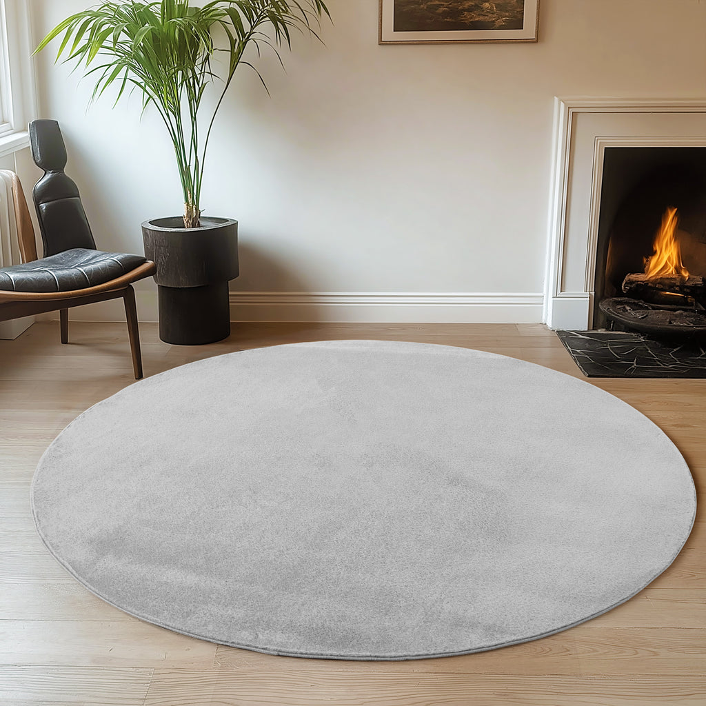 Joy 1400 Silber – Moderner Hochflor Teppich Silber kaufen