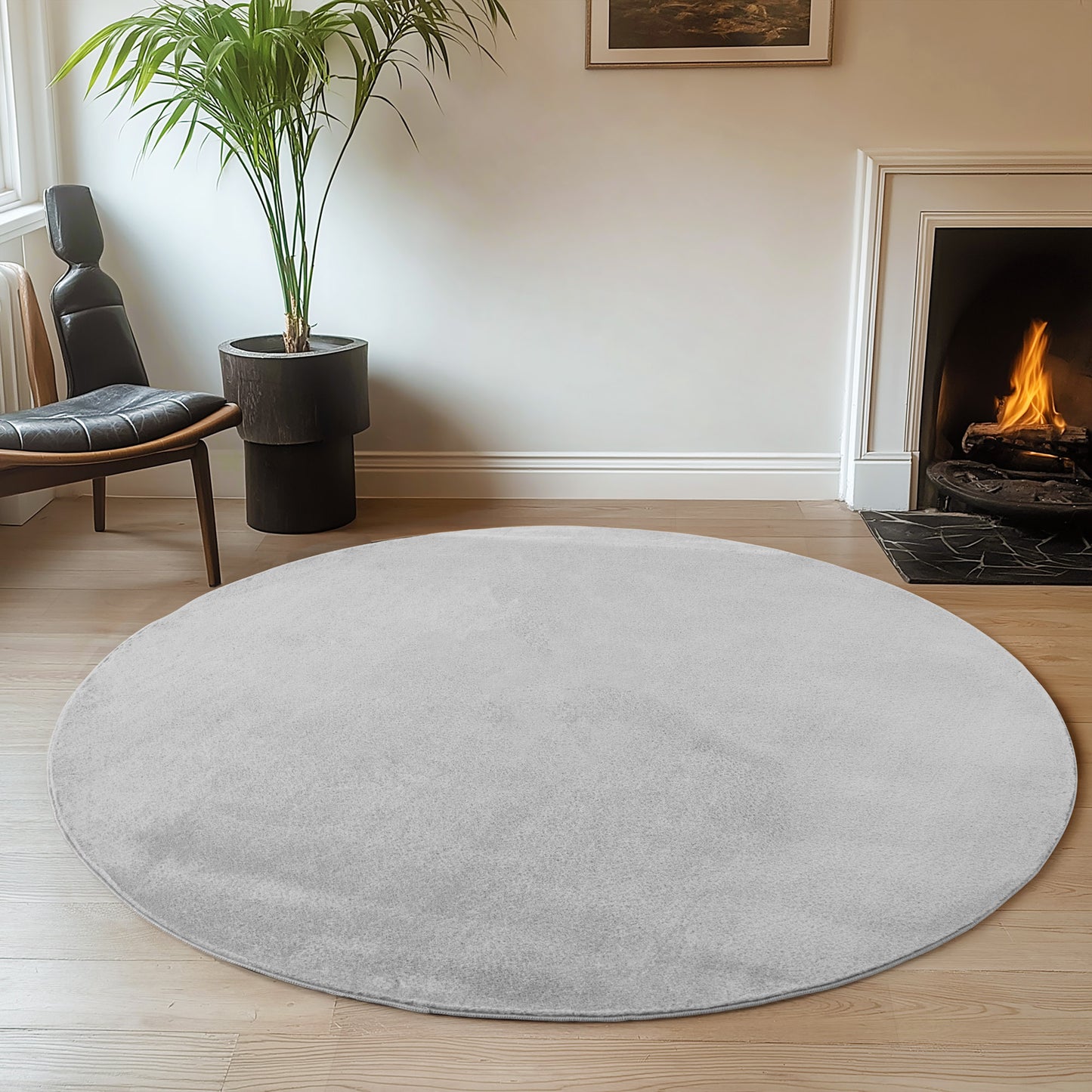 Joy 1400 Silber – Moderner Hochflor Teppich Silber kaufen