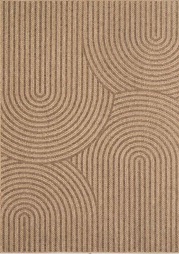 Timber 1401 Beige – Natürlicher Outdoor Teppich für Terrasse & Garten