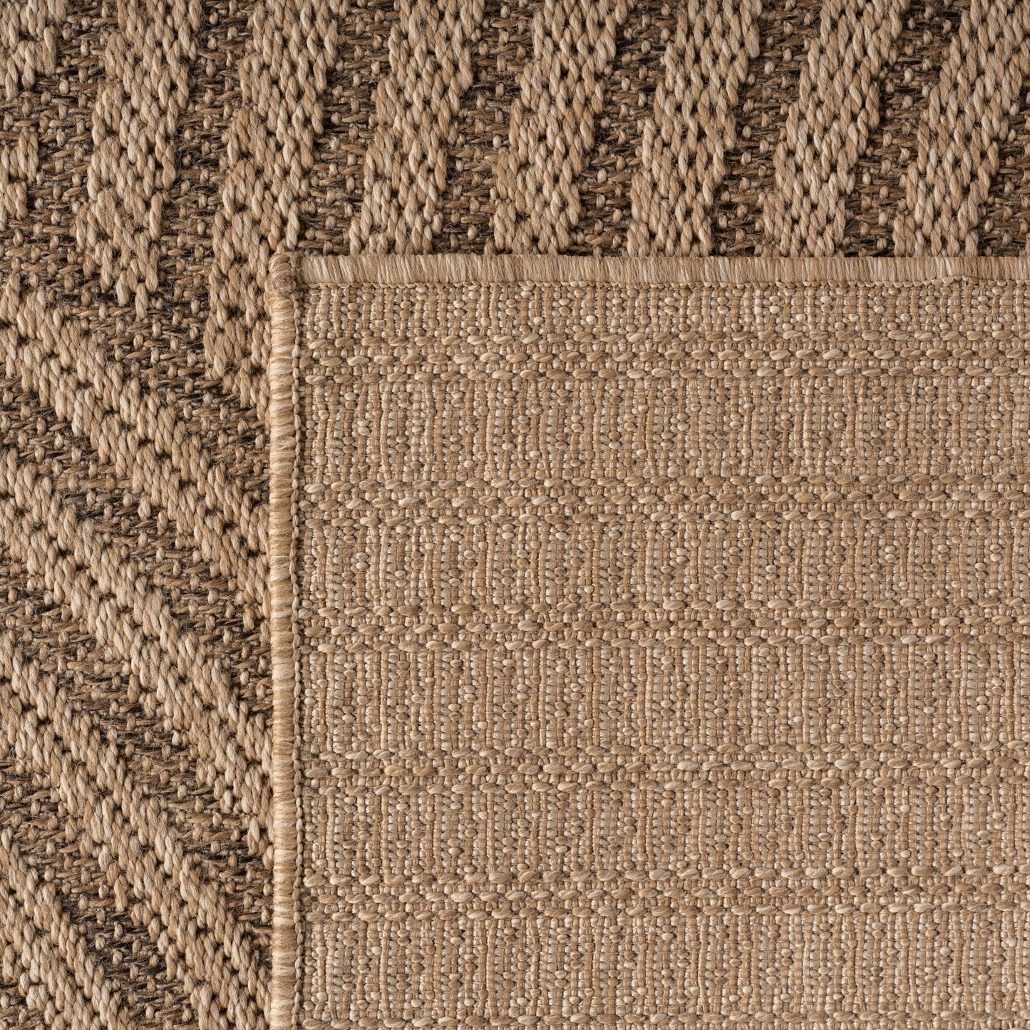 Timber 1401 Beige – Natürlicher Outdoor Teppich für Terrasse & Garten