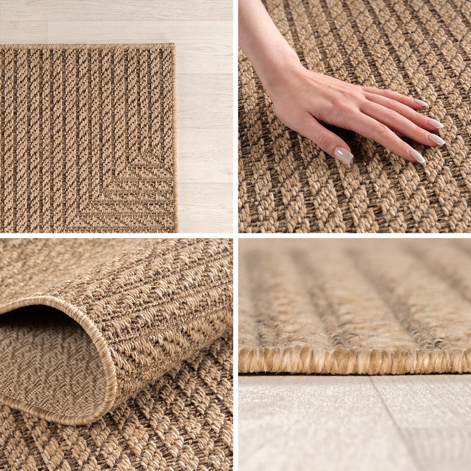 Timber 1404 Beige – Stilvoller Outdoor & Indoor Teppich mit Holzoptik ab 34,90 €