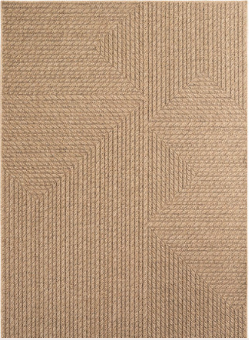 Timber 1404 Beige – Stilvoller Outdoor & Indoor Teppich mit Holzoptik ab 34,90 €