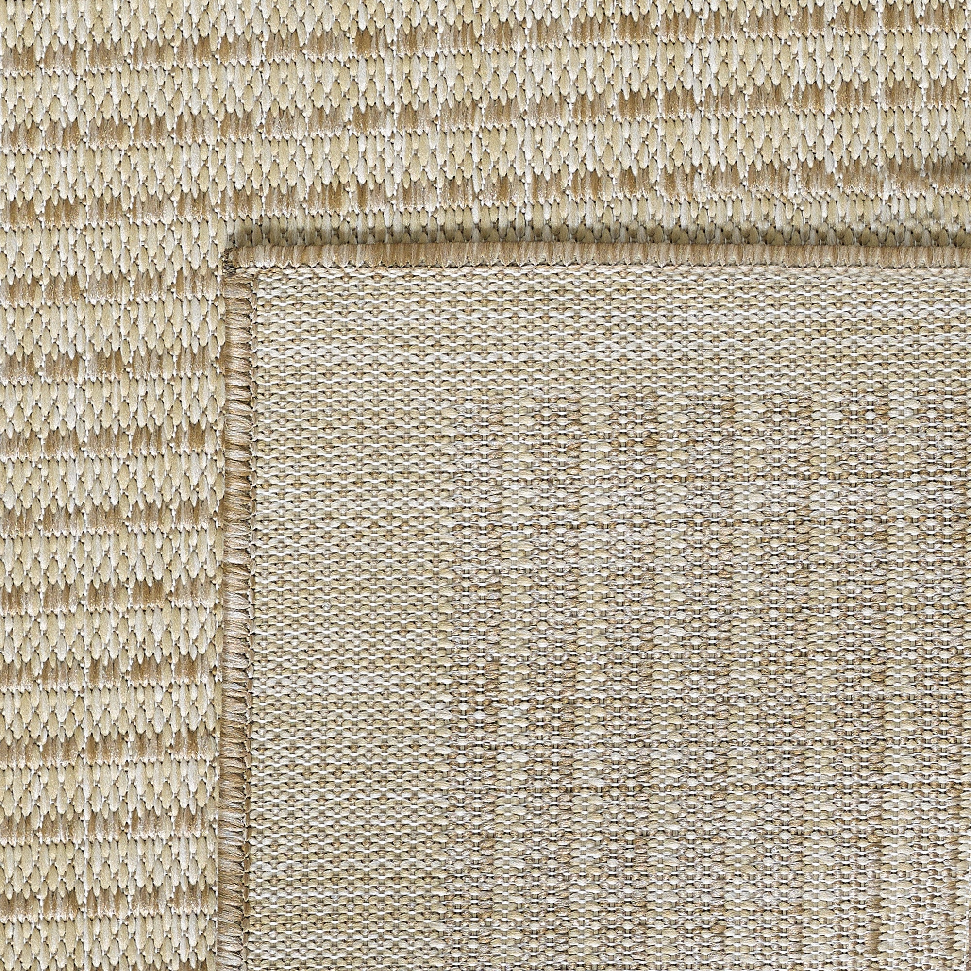 Giza 1410 Beige – Flacher Küchen & Flur Teppich für drinnen und draußen ab 19,90 €
