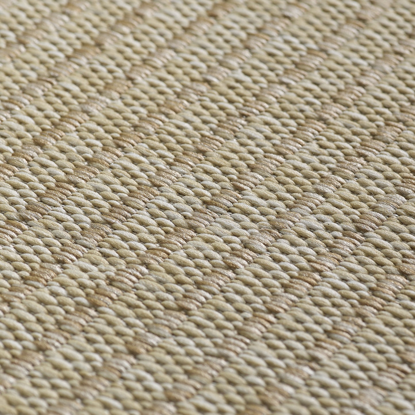 Giza 1410 Beige – Flacher Küchen & Flur Teppich für drinnen und draußen ab 19,90 €