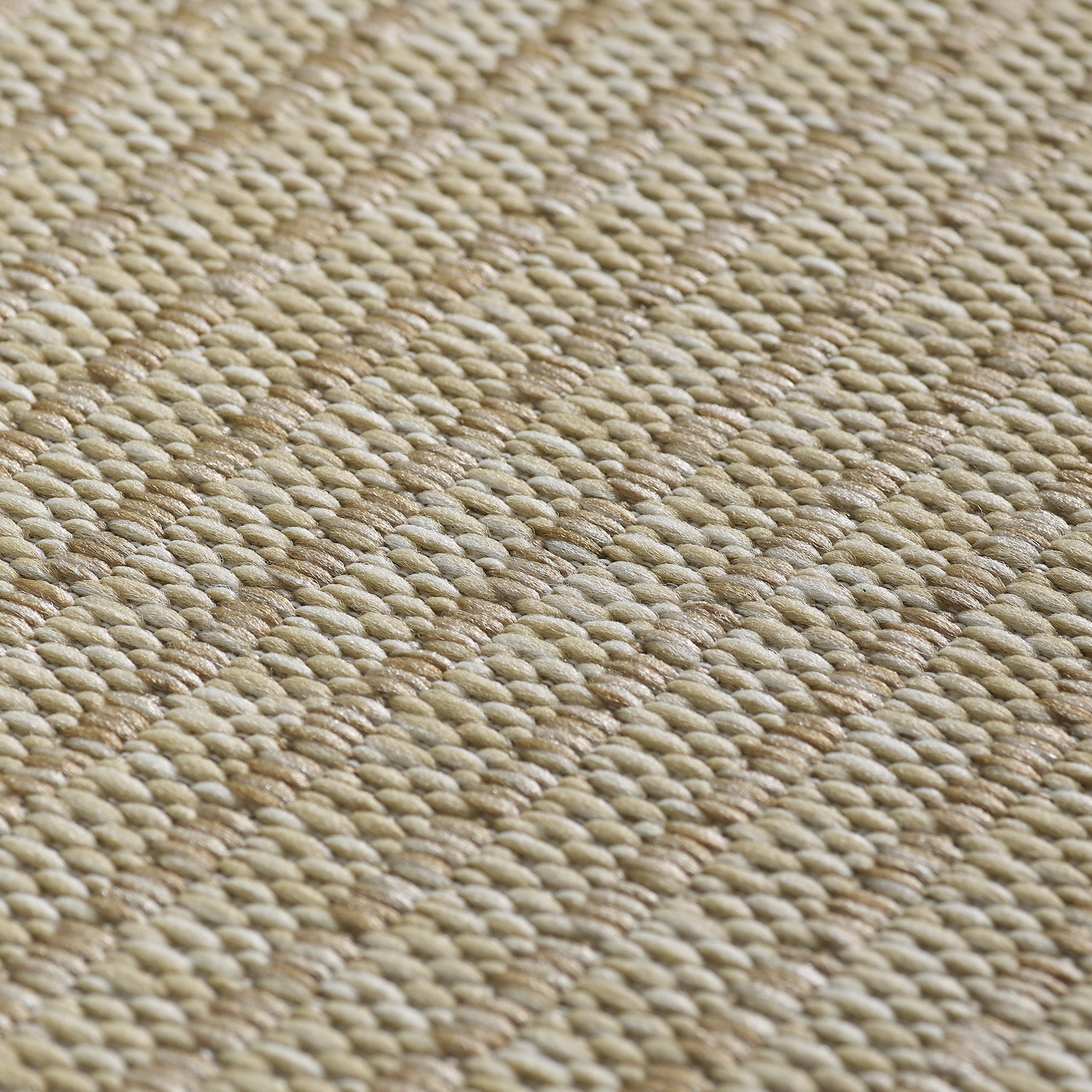 Giza 1410 Beige – Flacher Küchen & Flur Teppich für drinnen und draußen ab 19,90 €