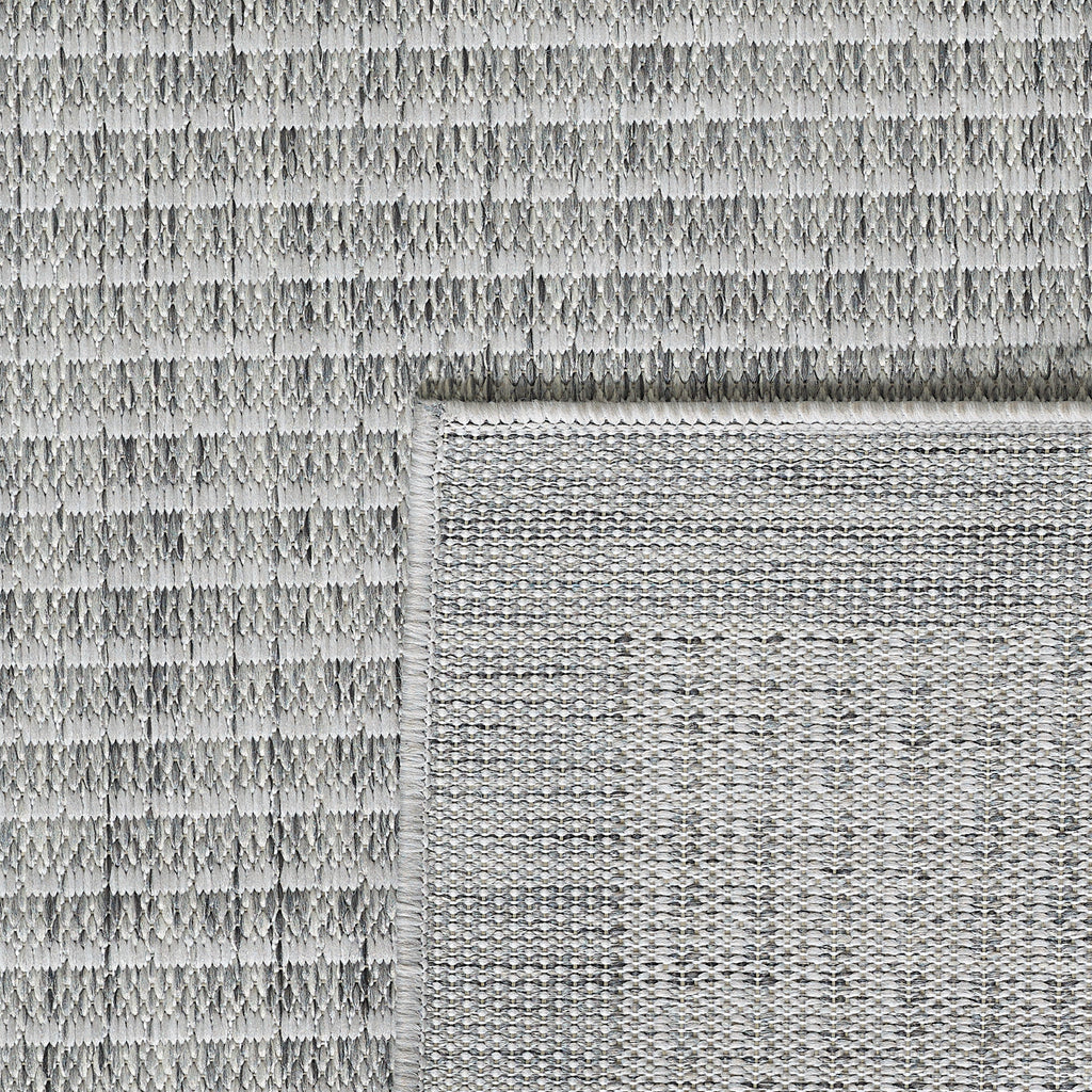 Giza 1410 Silber – Eleganter Flachgewebe Teppich für Küche, Flur & Outdoor ab 19,90 €