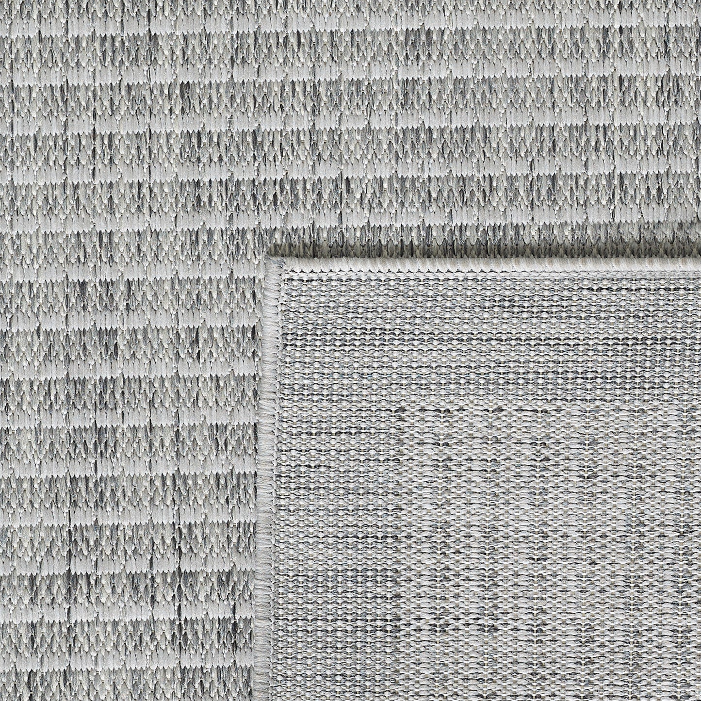 Giza 1410 Silber – Eleganter Flachgewebe Teppich für Küche, Flur & Outdoor ab 19,90 €