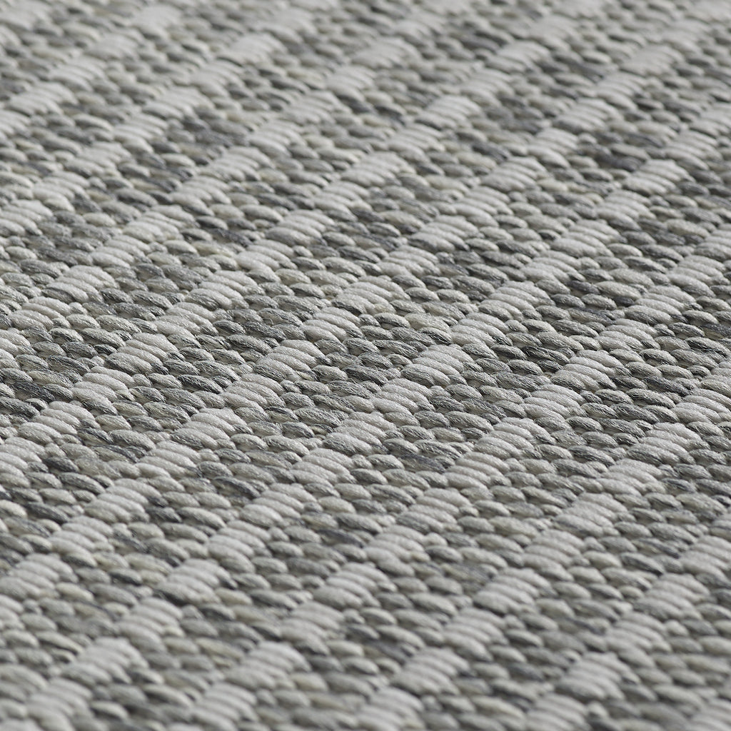 Giza 1410 Silber – Eleganter Flachgewebe Teppich für Küche, Flur & Outdoor ab 19,90 €
