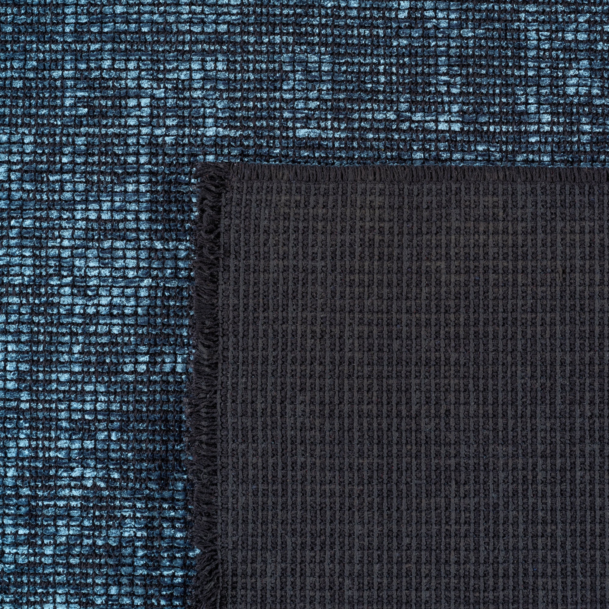 Space 1900 Blau – Vintage Chenille-Teppich günstig kaufen