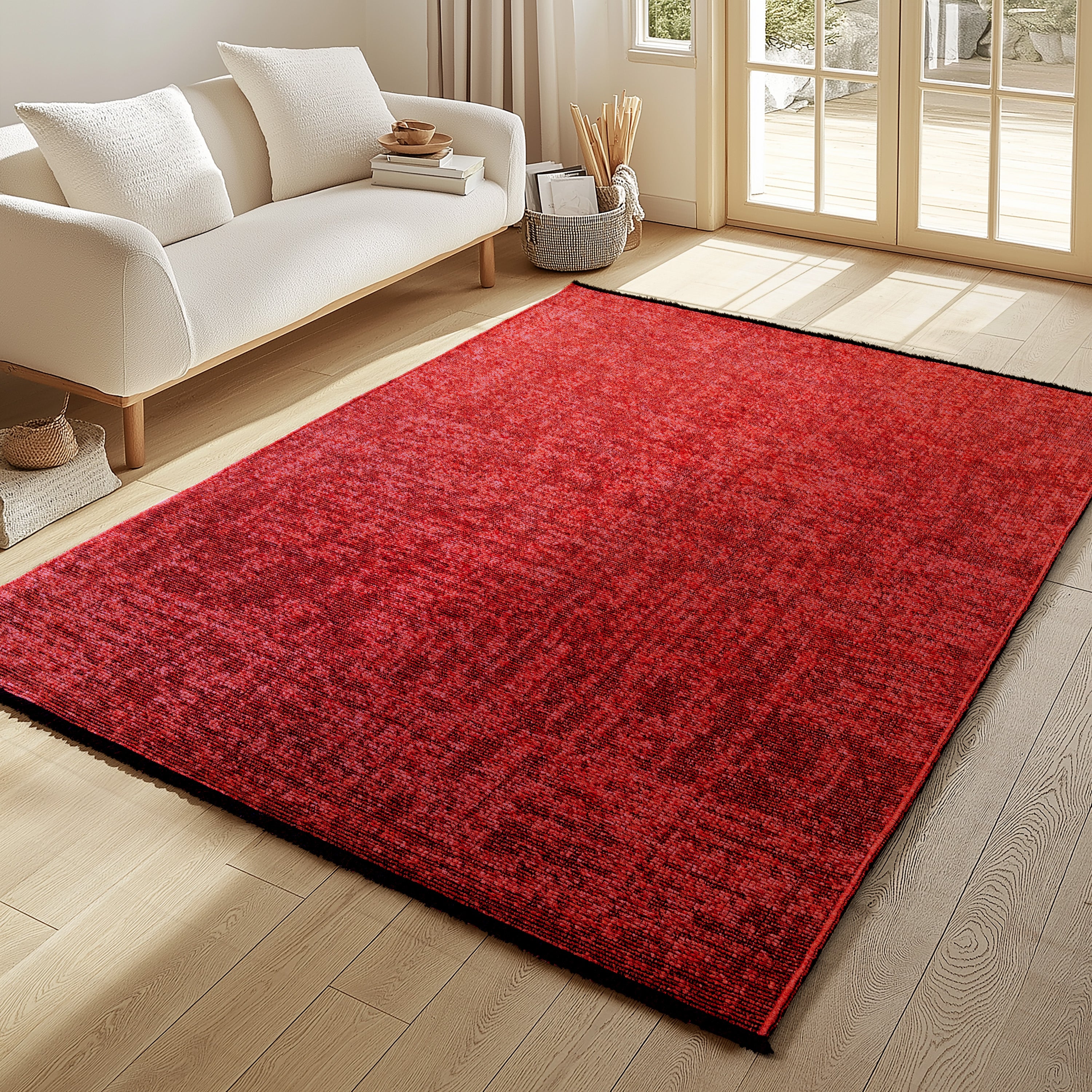 Space 1900 Rot – Vintage Teppich in Rot ab 24,70 € kaufen