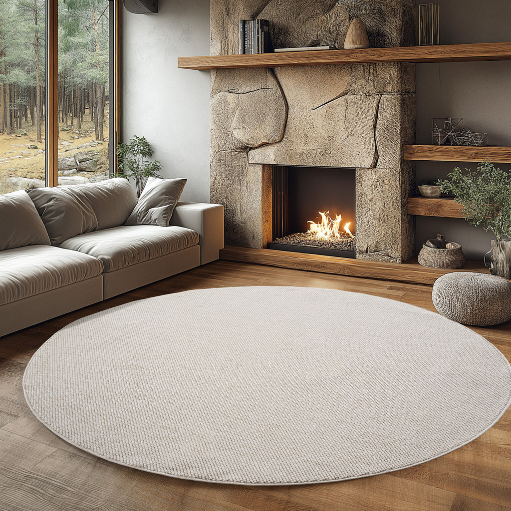 Helix 2200 Crem – Heller Kurzflor-Teppich günstig kaufen