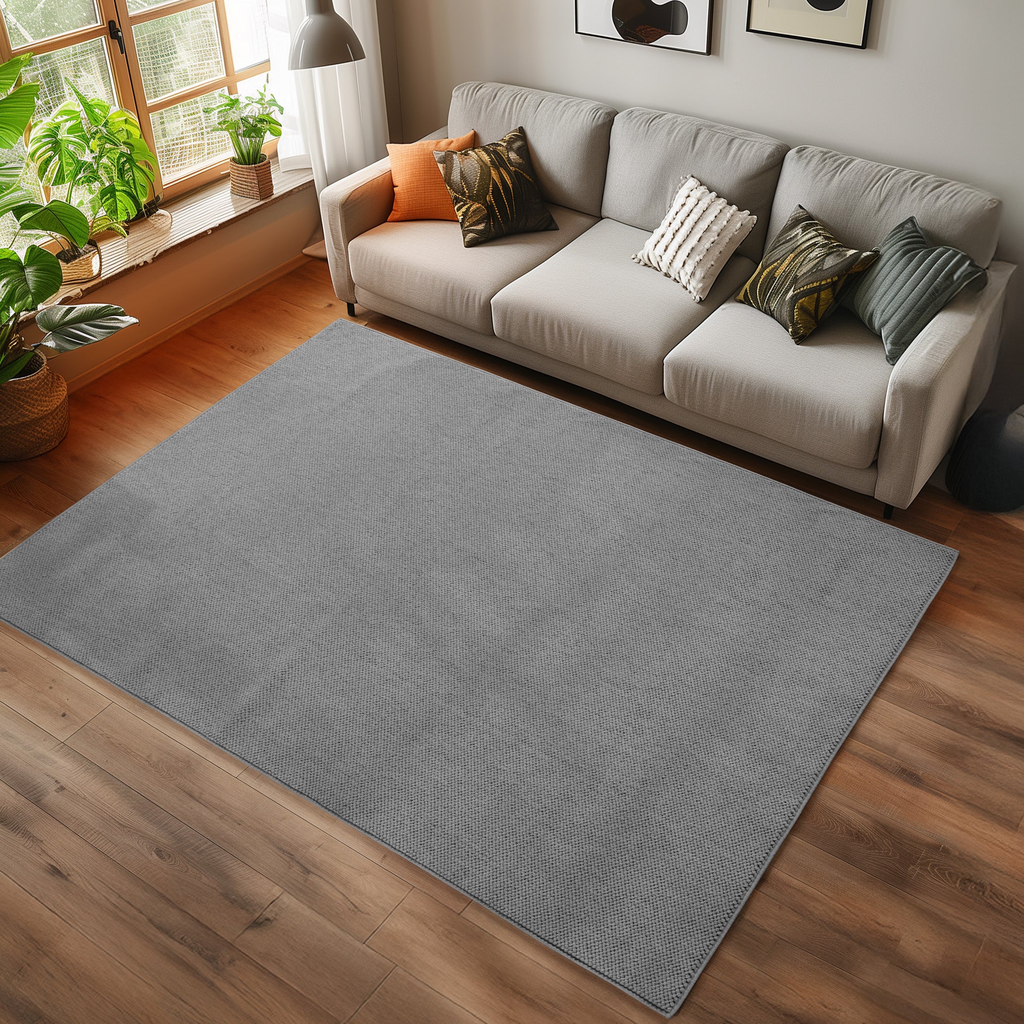Helix 2200 Silber – Moderner Kurzflor-Teppich günstig kaufen