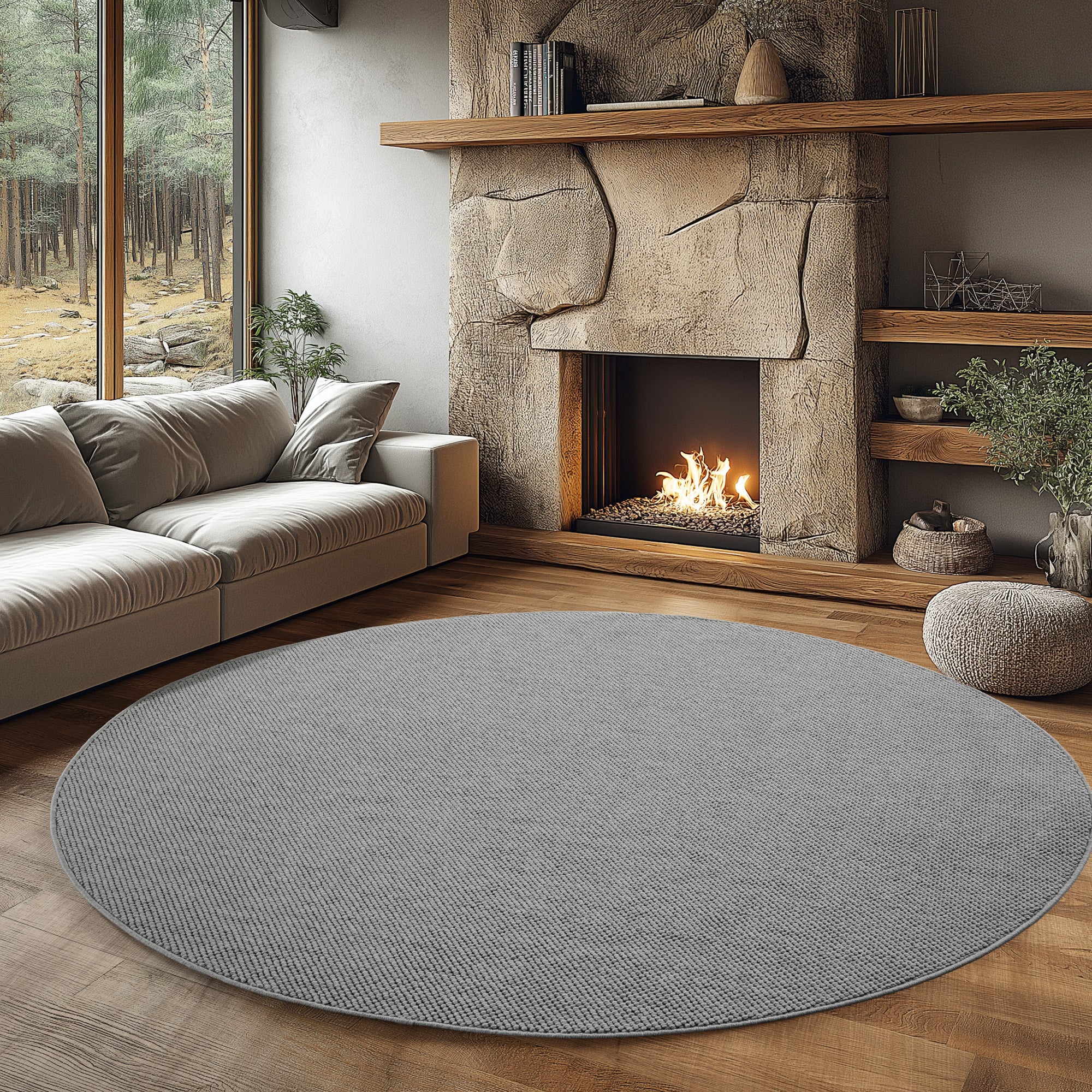 Helix 2200 Silber – Moderner Kurzflor-Teppich günstig kaufen