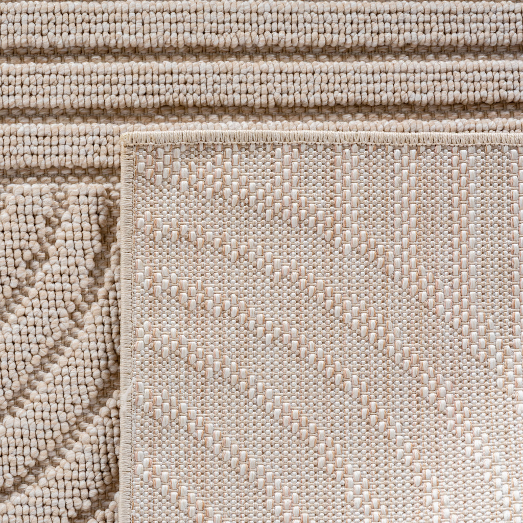 Helix 2201 Beige – Zeitloser Kurzflor Wohnzimmer Teppich ab 26,45 €