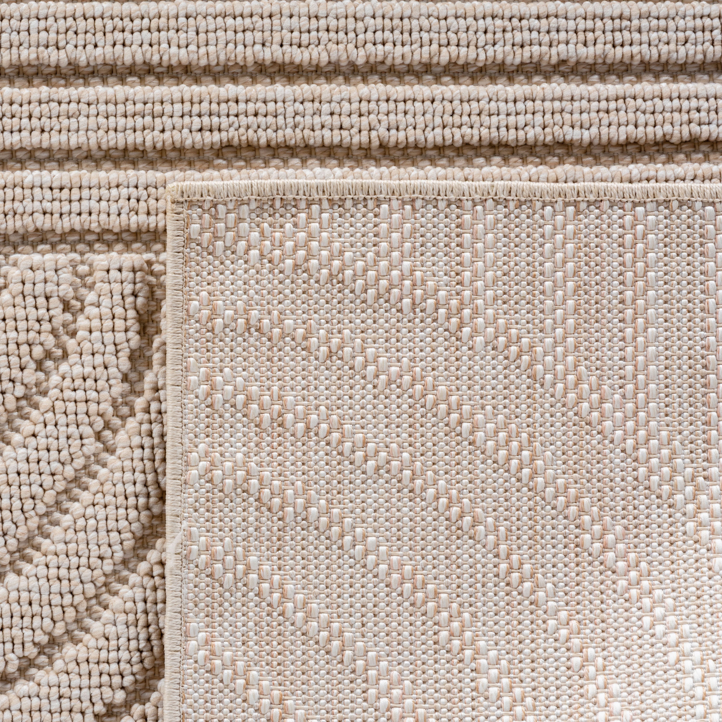 Helix 2201 Beige – Zeitloser Kurzflor Wohnzimmer Teppich ab 26,45 €