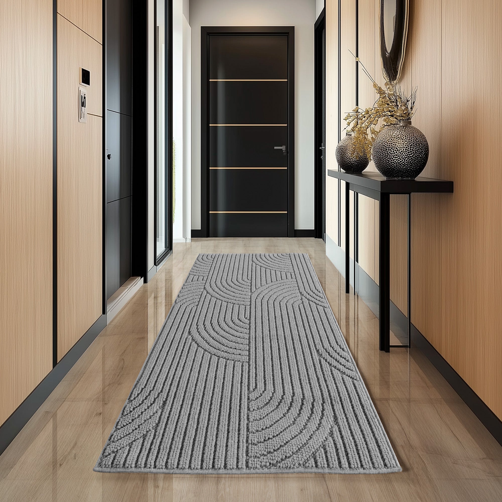 Helix 2201 Silber – Moderner Kurzflor Teppich ab 26,45 € kaufen