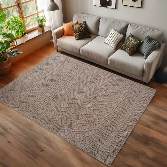 Helix 2202 Beige – Klassischer Kurzflor Teppich ab 26,45 € kaufen