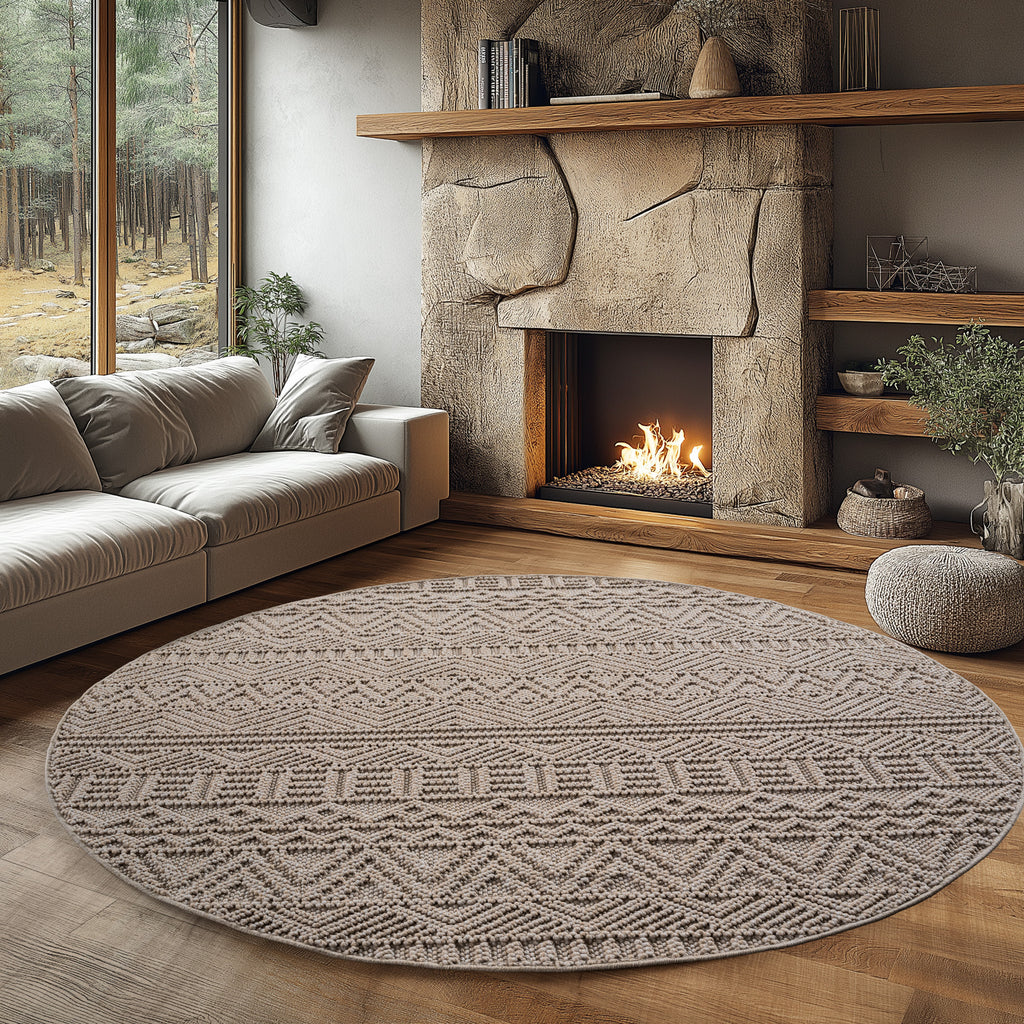 Helix 2202 Beige – Klassischer Kurzflor Teppich ab 26,45 € kaufen