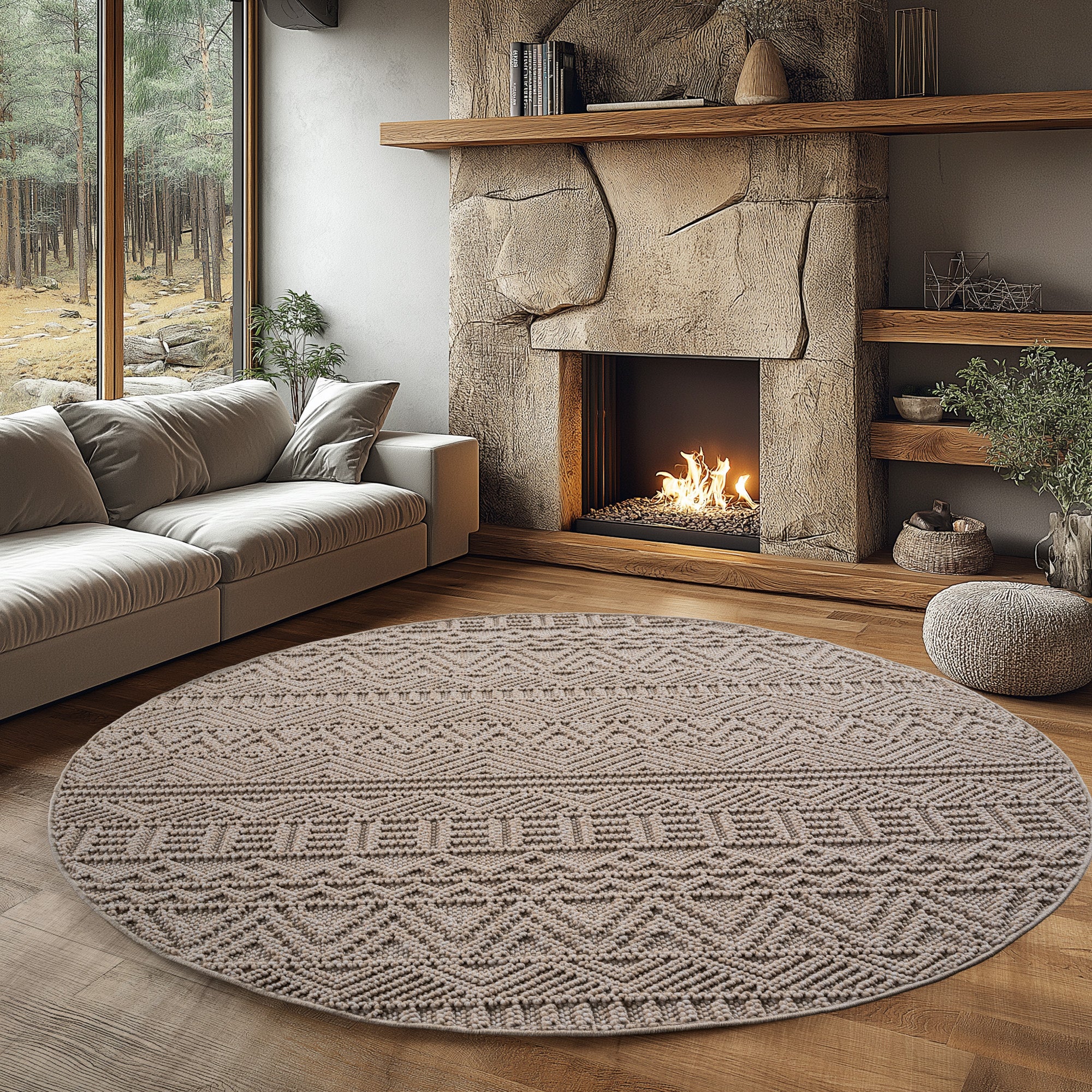 Helix 2202 Beige – Klassischer Kurzflor Teppich ab 26,45 € kaufen
