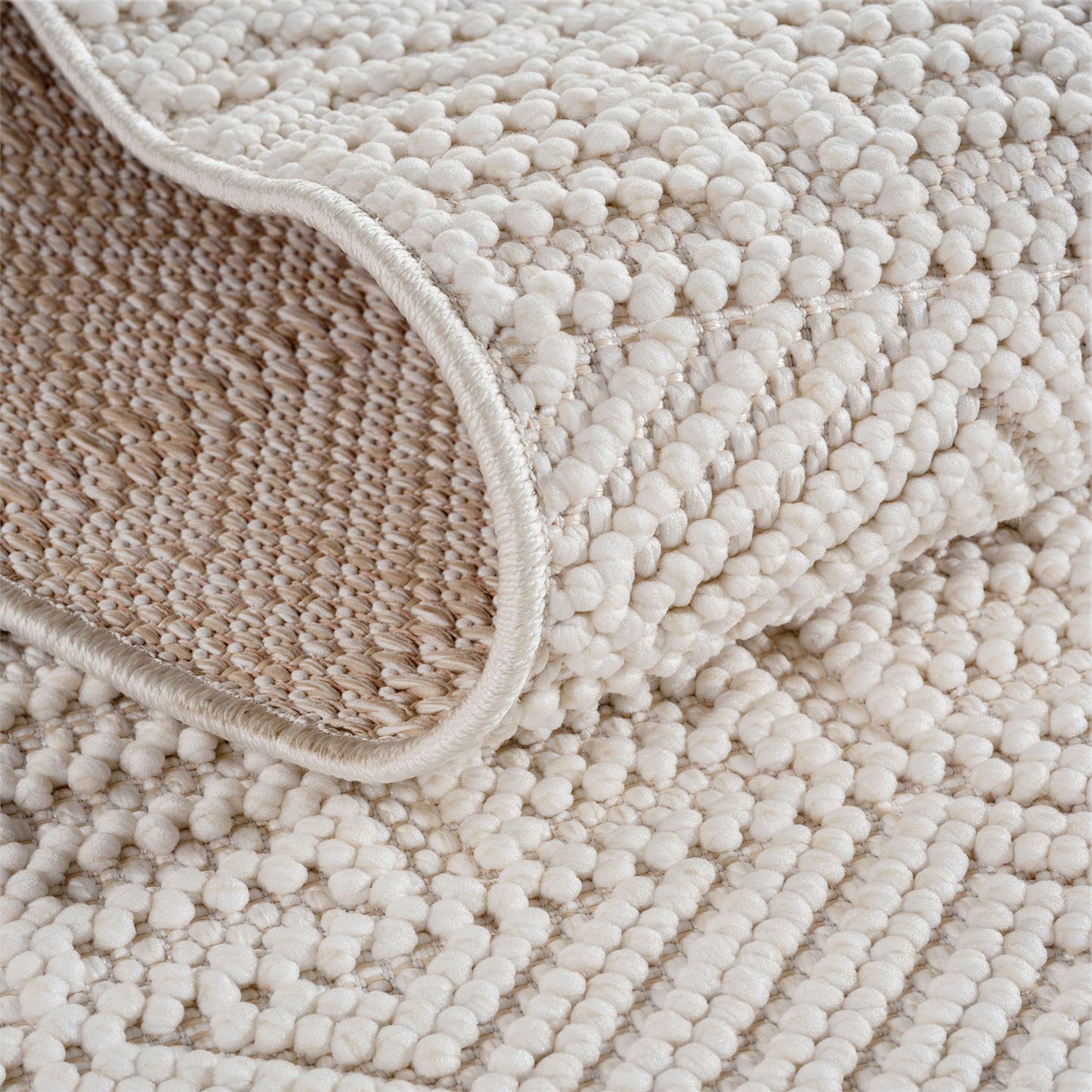 Helix 2202 Crem – Heller Kurzflor Teppich günstig kaufen