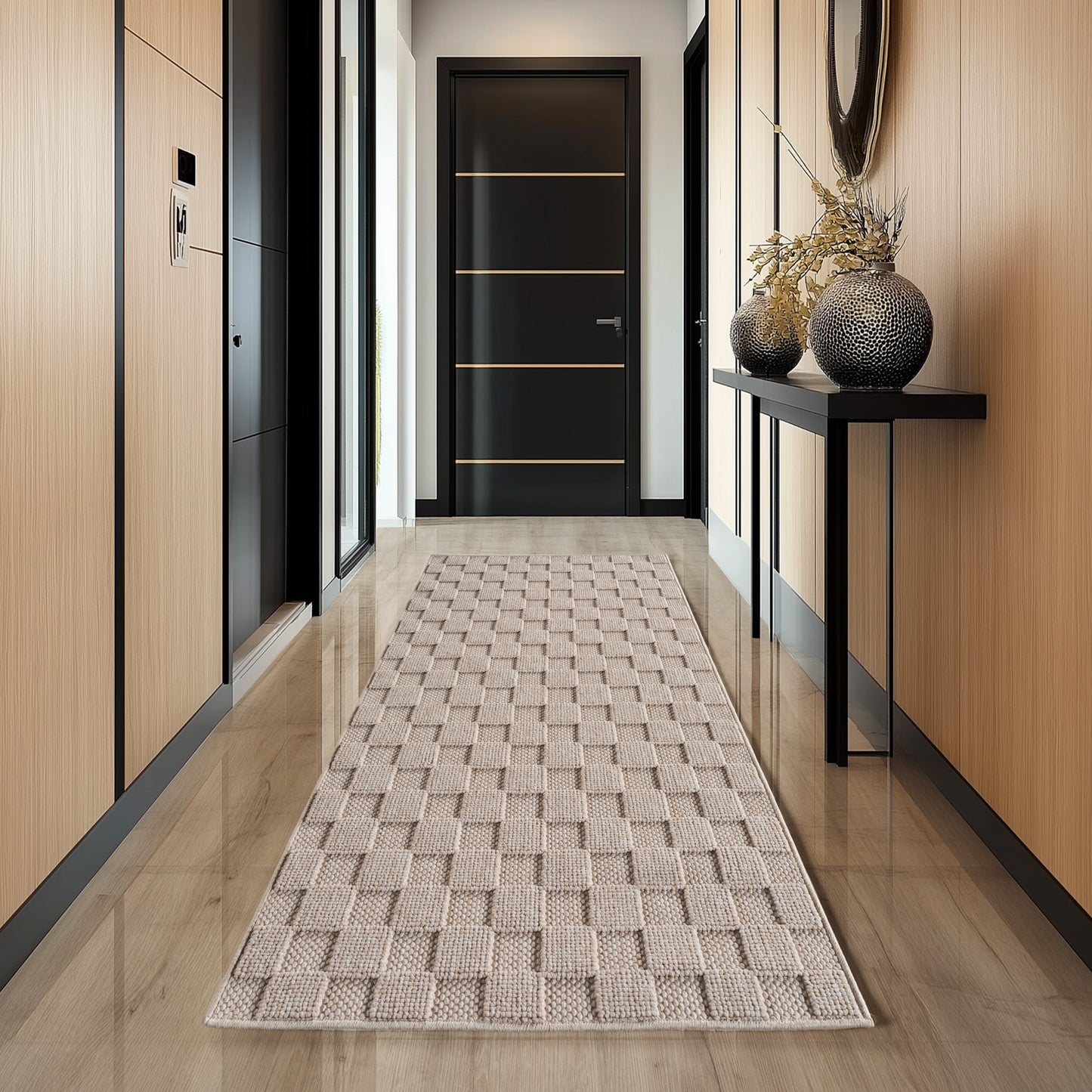 Helix 2203 Beige – Kurzflor Teppich Beige günstig kaufen