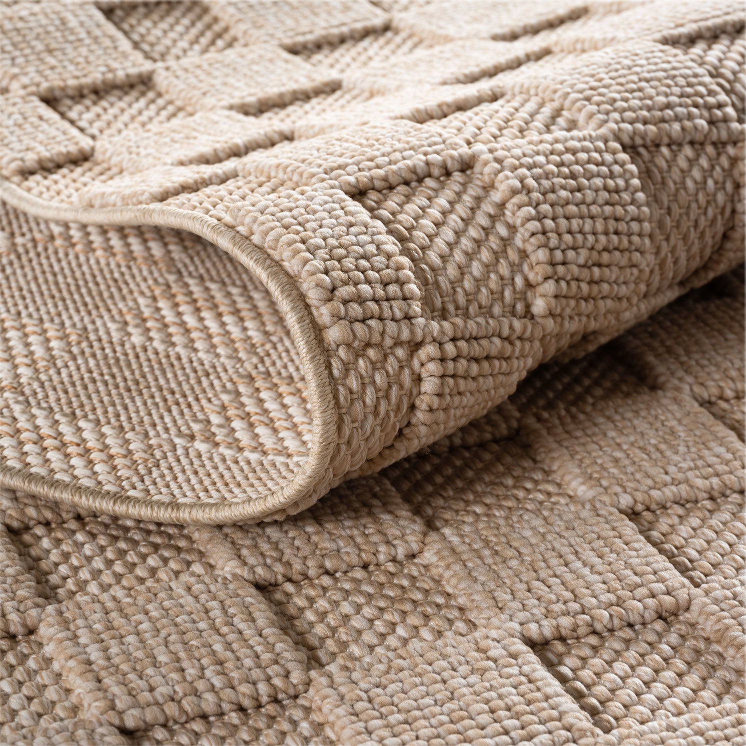 Helix 2203 Beige – Kurzflor Teppich Beige günstig kaufen