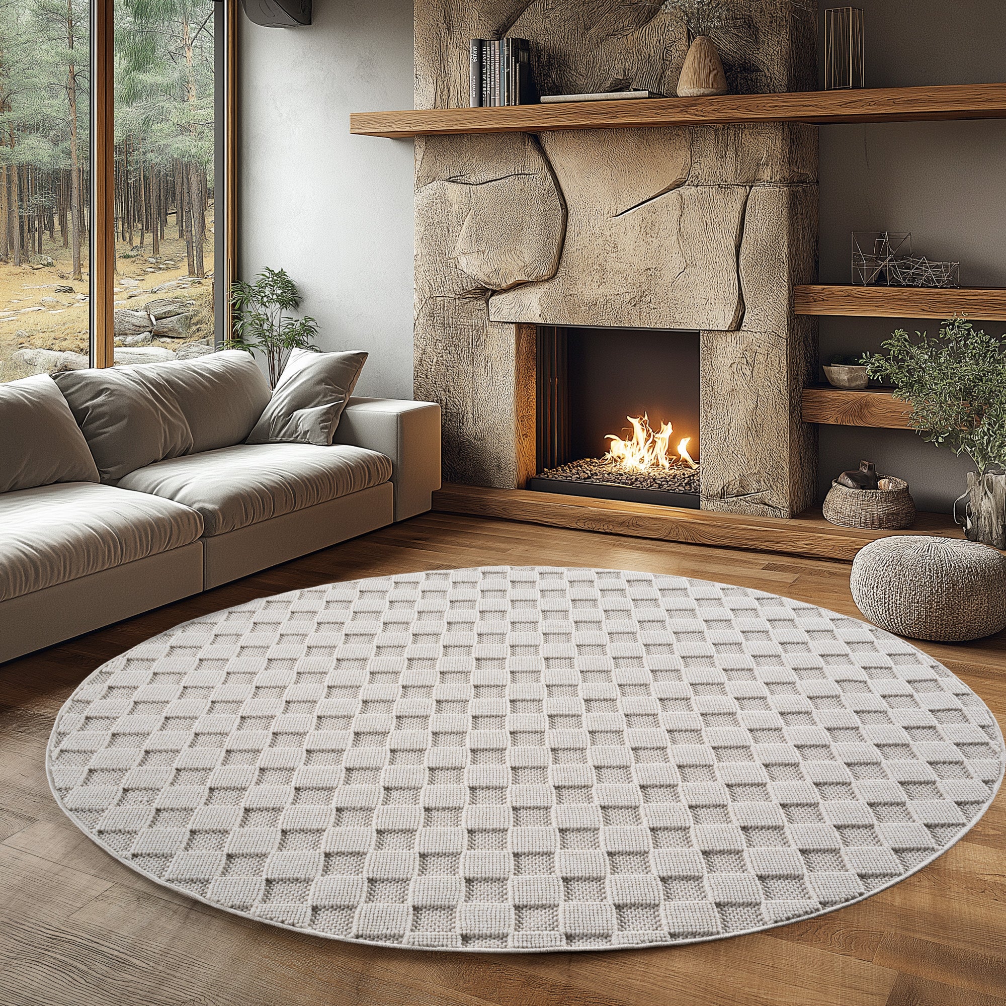 Helix 2203 Crem – Heller Kurzflor Teppich Crem kaufen