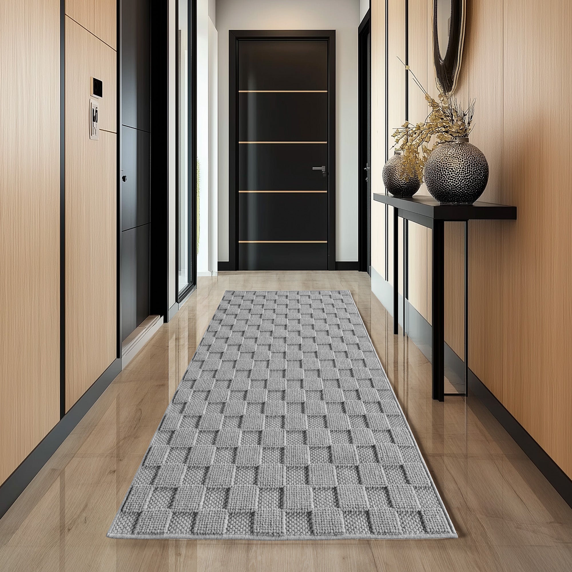 Helix 2203 Silber – Moderner Kurzflor Teppich Silber kaufen