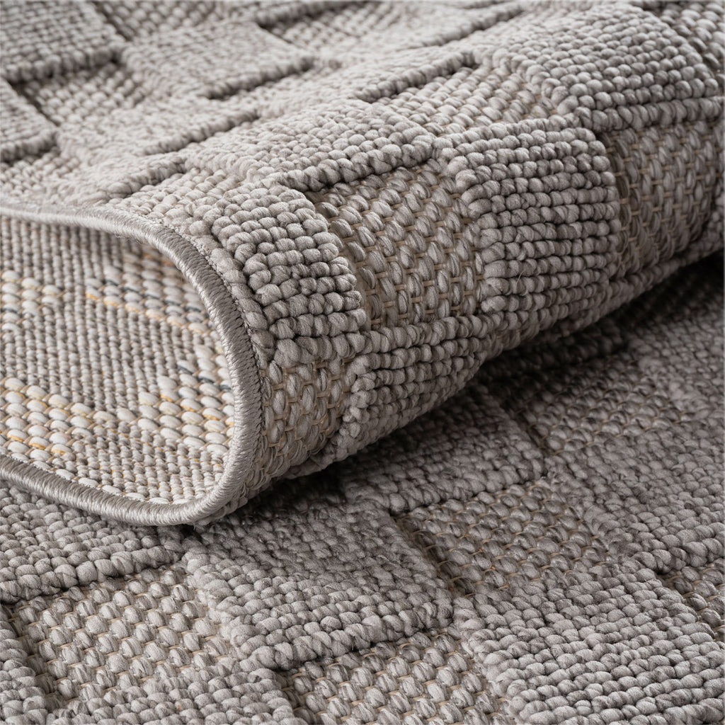Helix 2203 Silber – Moderner Kurzflor Teppich Silber kaufen