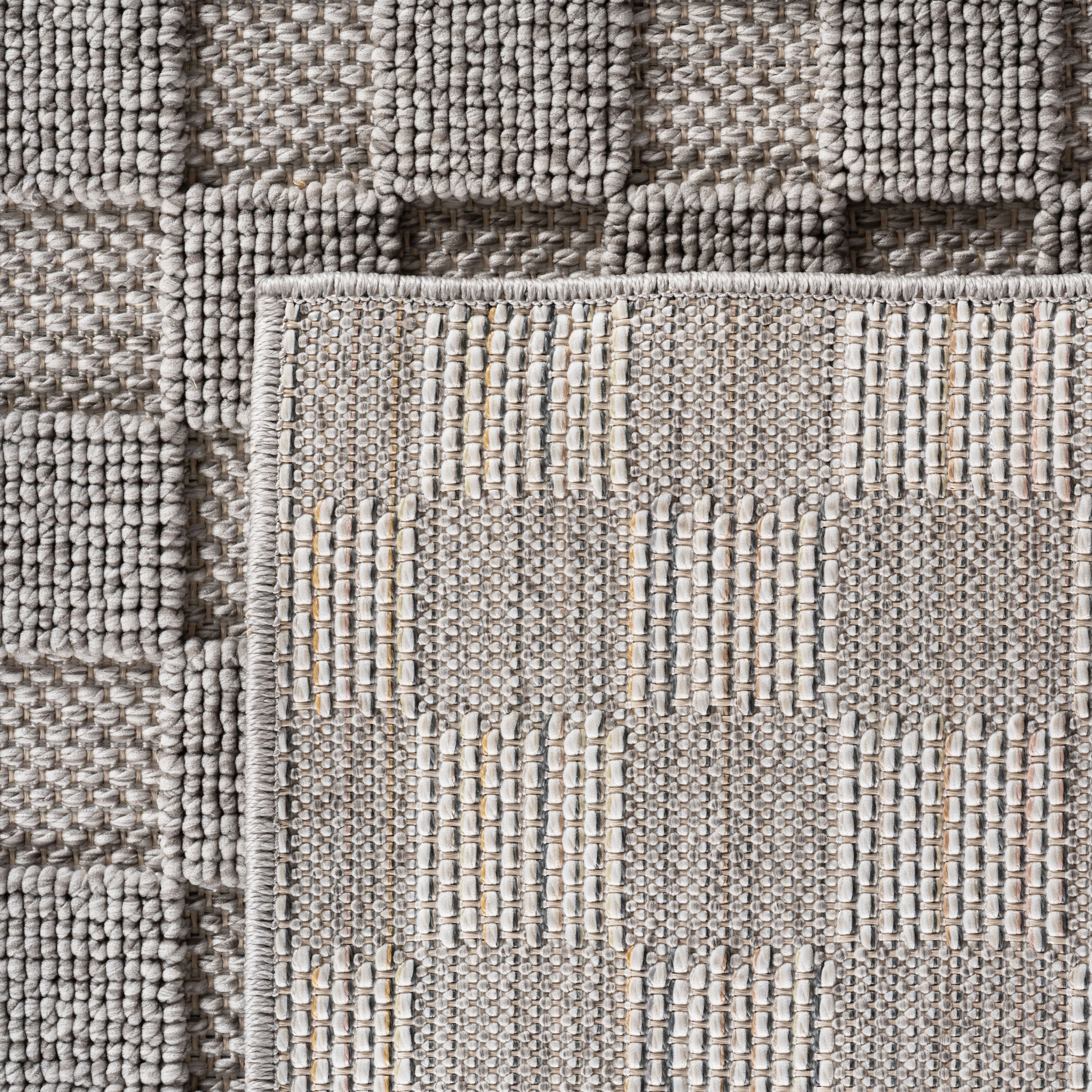 Helix 2203 Silber – Moderner Kurzflor Teppich Silber kaufen