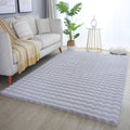 Ambiance 5110 Silber – Moderner 3D Plüschteppich in Silbergrau