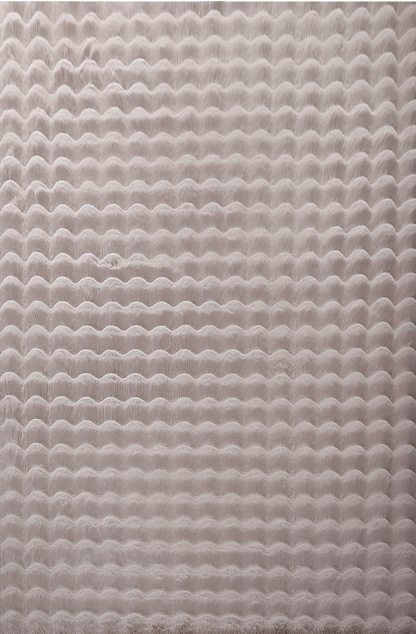 Ambiance 5110 Beige – Warmer 3D Plüschteppich in Natürlichem Beige