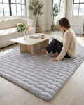 Ambiance 5110 Silber – Moderner 3D Plüschteppich in Silbergrau