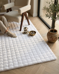 Ambiance 5110 Weiß – Luxuriöser 3D Plüsch Teppich in Reinweiß