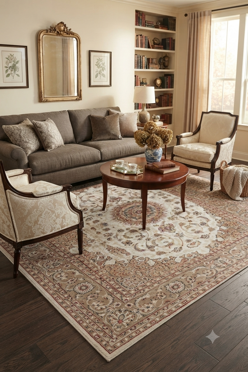 Dubai Deluxe 56253 160 Cream Teppich 1