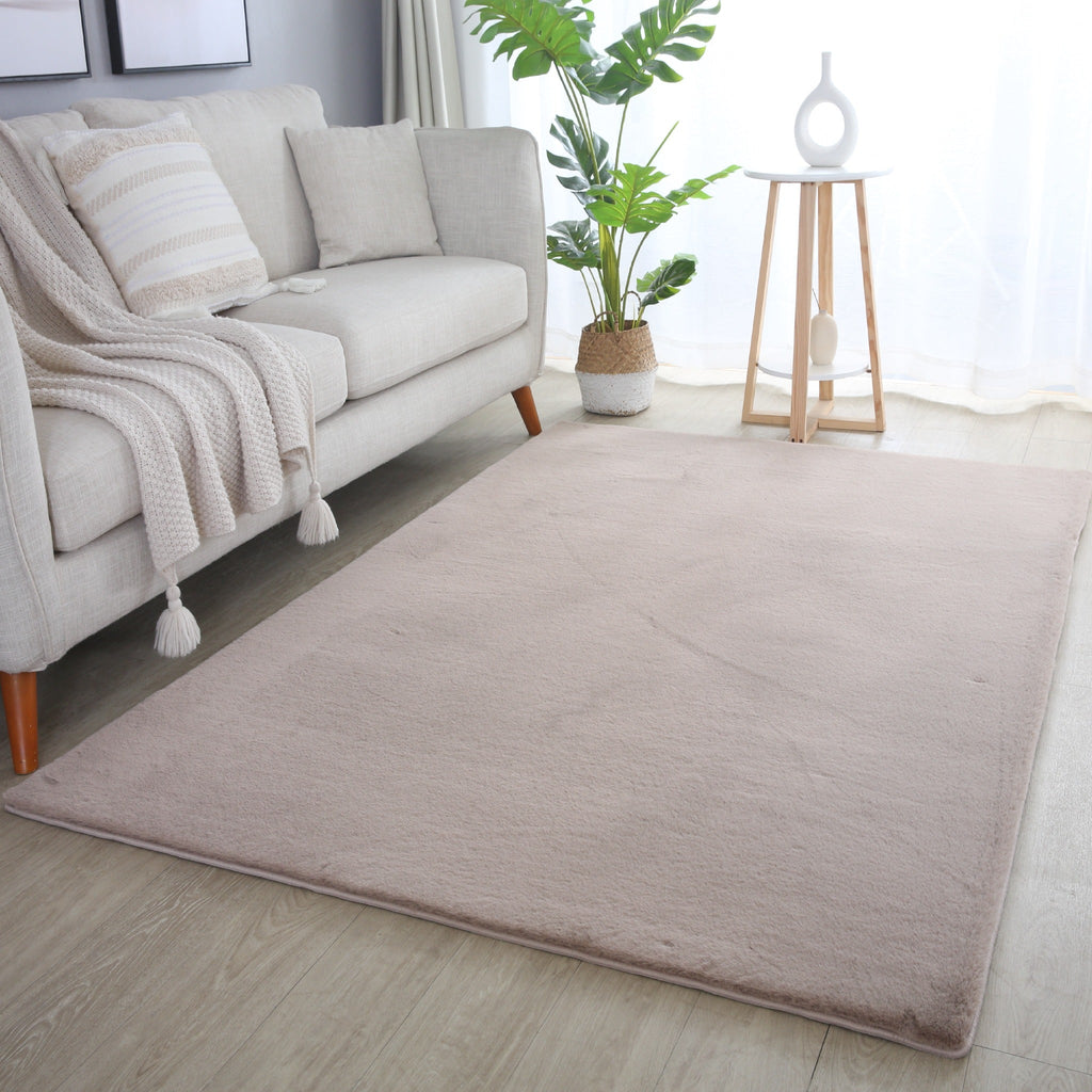 Pouffy 5100 Beige – Weicher Teppich in Beige