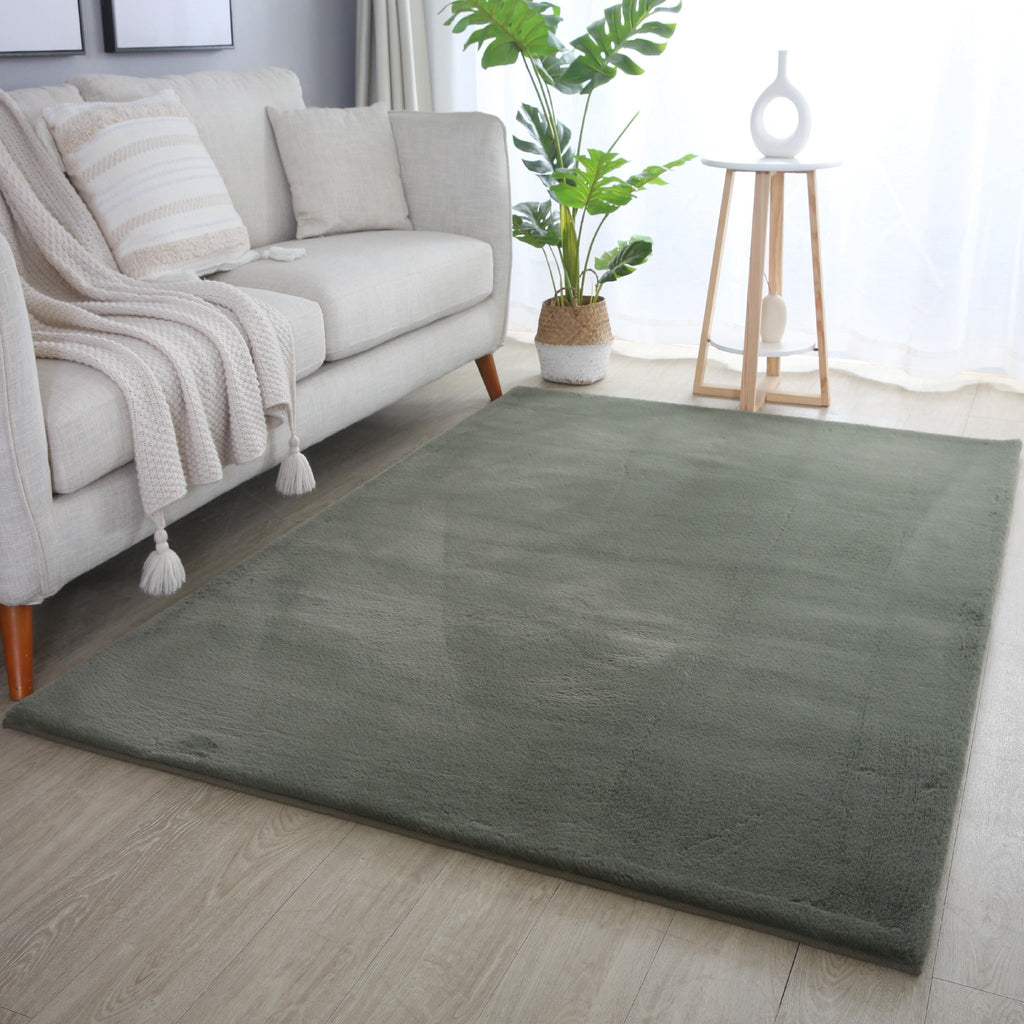 Pouffy 5100 Grün – Weicher Teppich in Grün