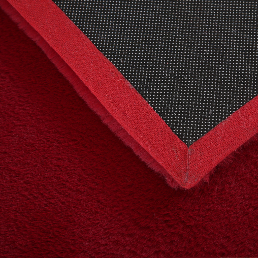 Pouffy 5100 Rot – Weicher Teppich in Rot