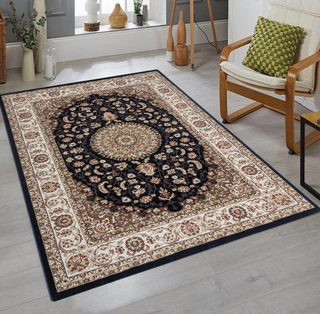Merinos Dubai Deluxe 56253 135 Blue Teppich