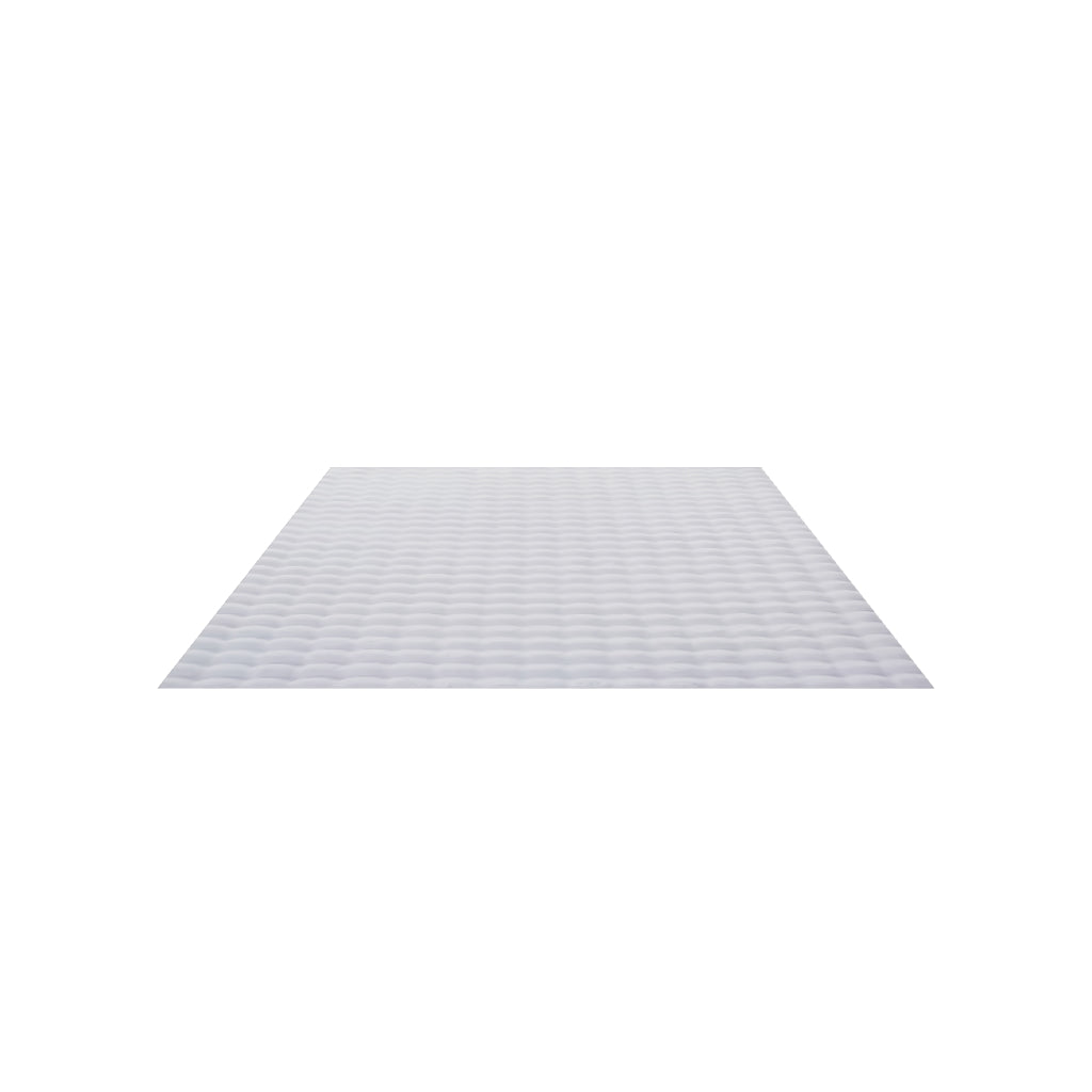 Ambiance 5110 Silber – Moderner 3D Plüschteppich in Silbergrau