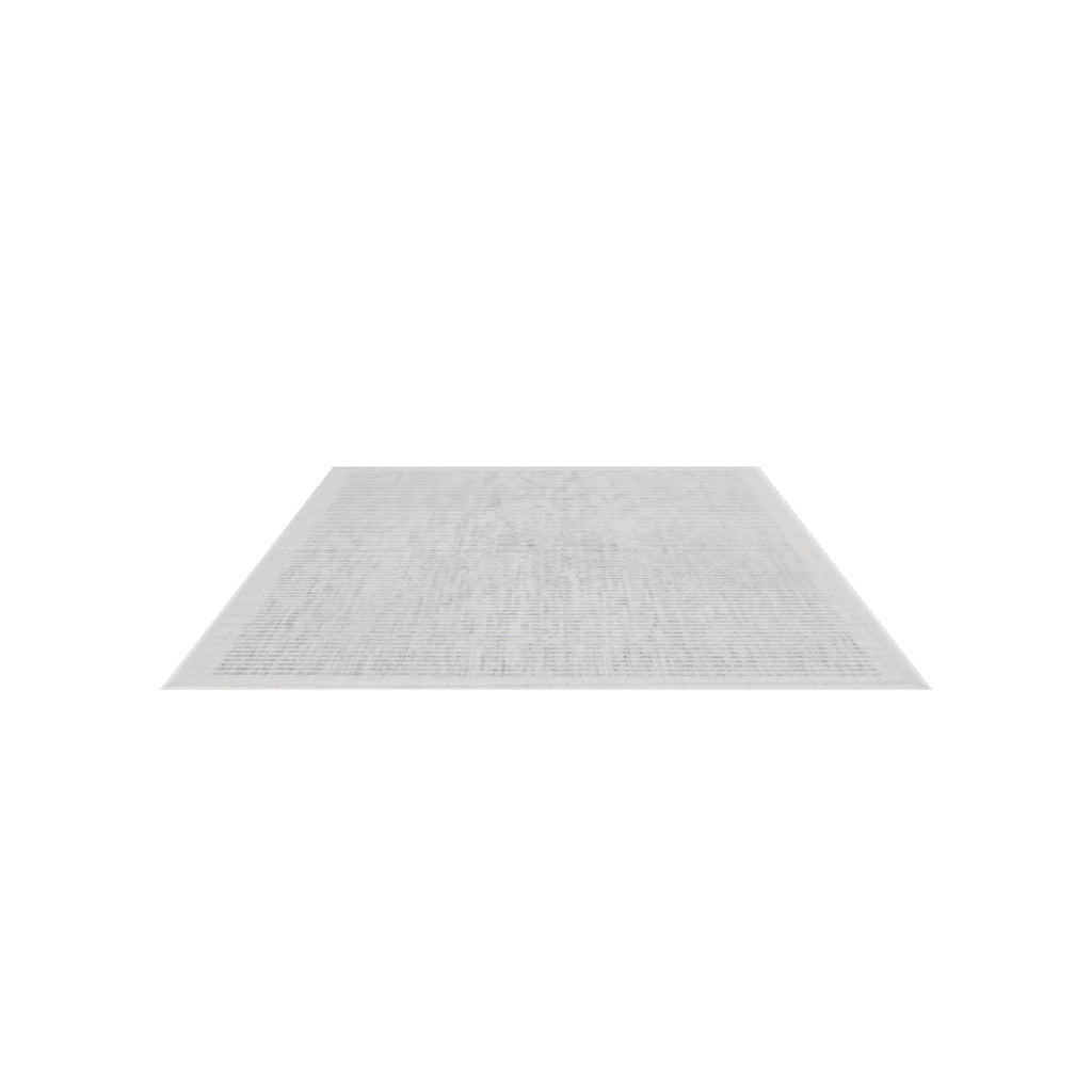 Giza 1410 Silber – Eleganter Flachgewebe Teppich für Küche, Flur & Outdoor ab 19,90 €