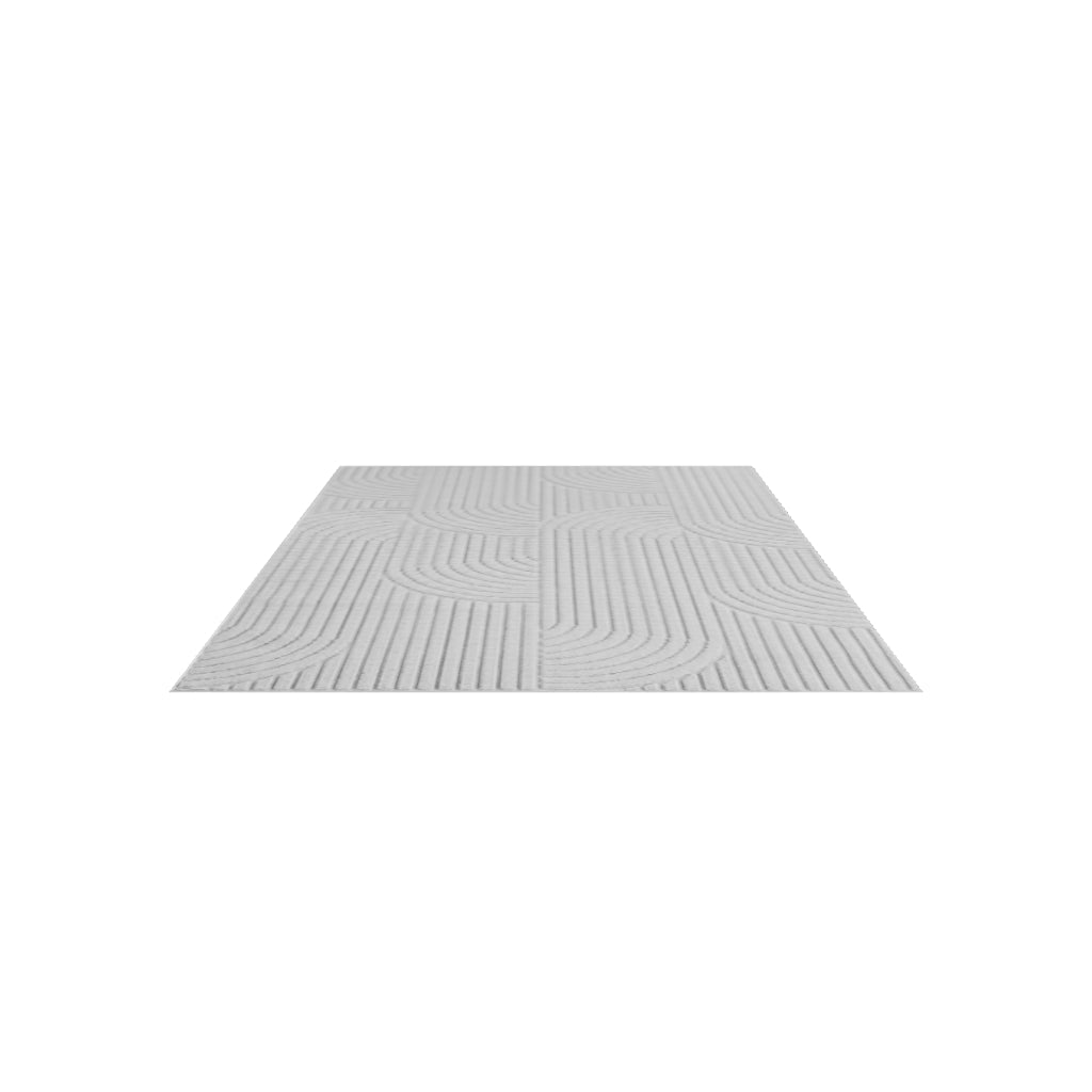 Helix 2201 Silber – Moderner Kurzflor Teppich ab 26,45 € kaufen